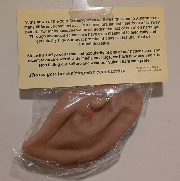 NWT 🇨🇦 Authentic 80s Star Trek Vulcan Ears from Vulcan, Alberta - Picture 2 of 4